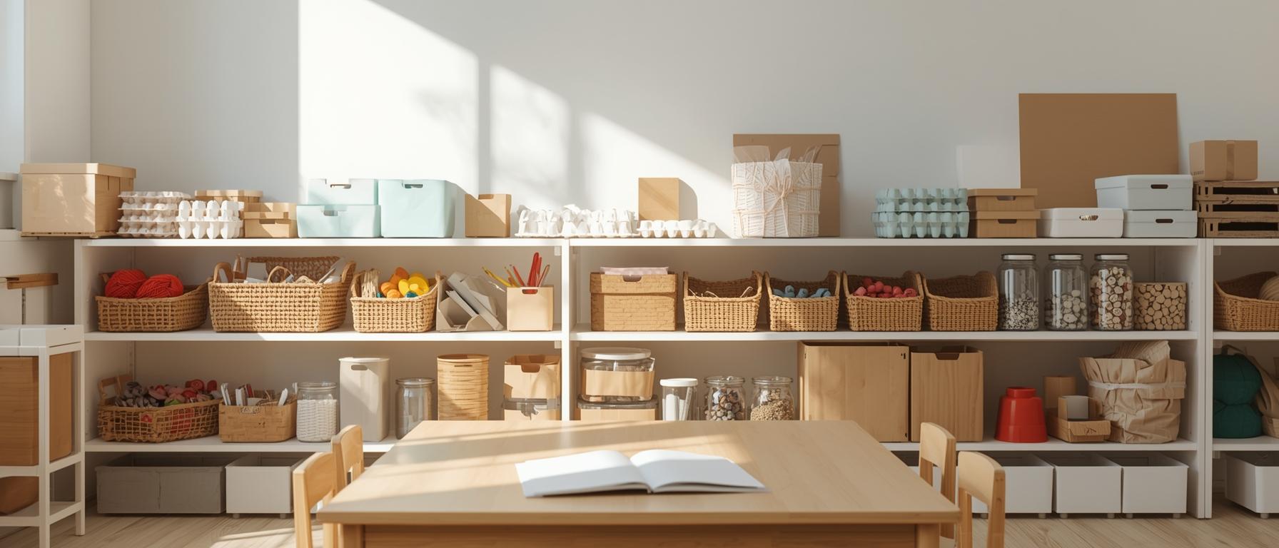Budgetfreundliche Materialien, Lagerung und Wiederverwendung